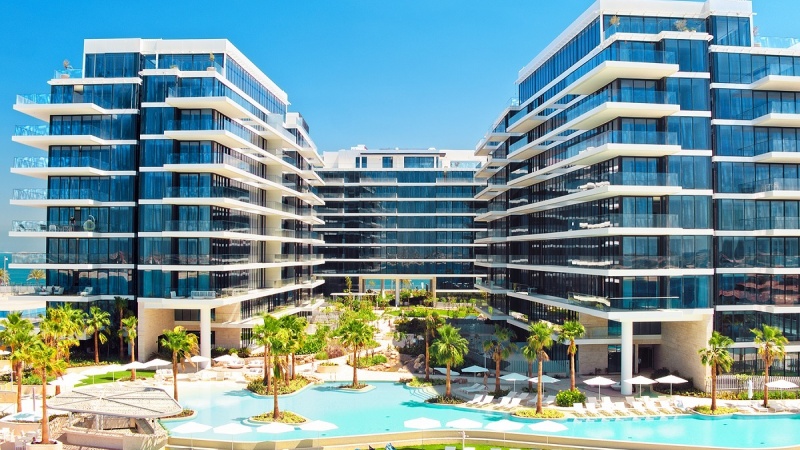 новые, апартаменты, с 2-мя спальнями, элитный жилой комплекс, бассейн под открытым небом, тренажерный зал, фитнес-центр, теннисные площадки, пляж, Палм-Джумейра, Serenia Residences, Серения Резиденсес, Дубай, ОАЭ, купить